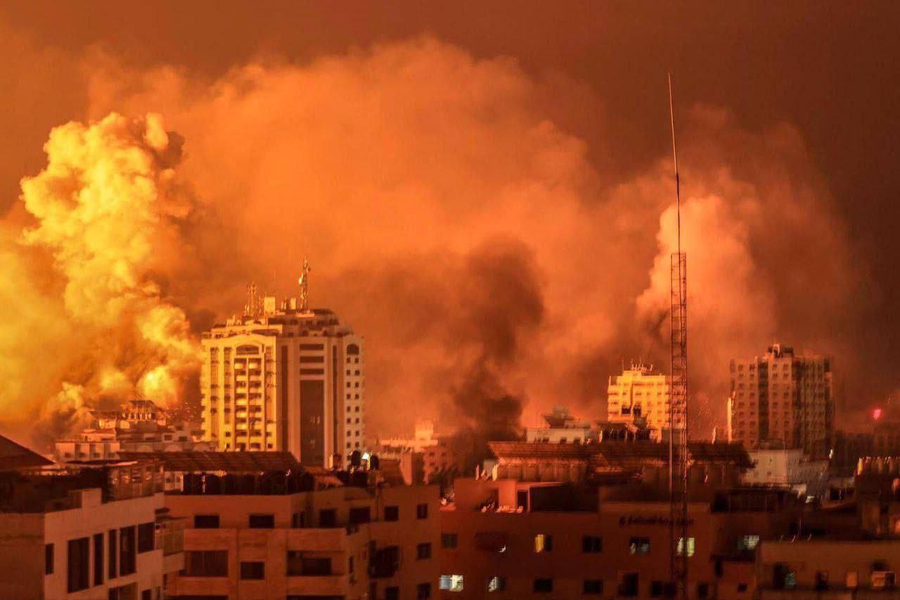 Footage of the horrific aftermath of the bombardments in Gaza is circulating online.