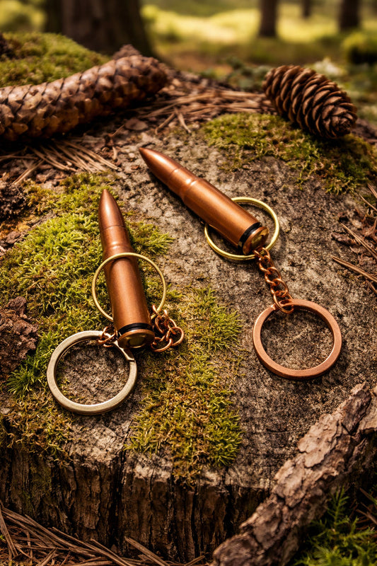 Bullet Keychain from Real Cartridge | Handmade Metal Keyring
