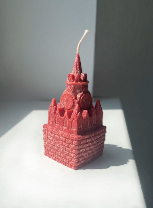 Aesthetic Natural Wax Kremlin Shaped Candle, Unique Scented Candle for Home Decor & Special Occasions