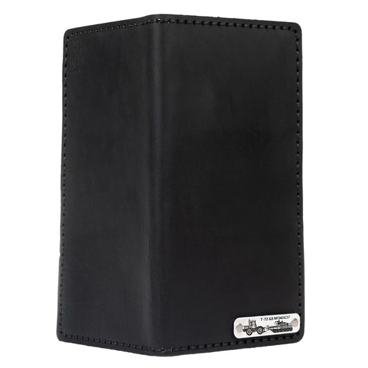 Leather Bifold Long Slim Wallet, Engraved RFID Blocking Card Holder