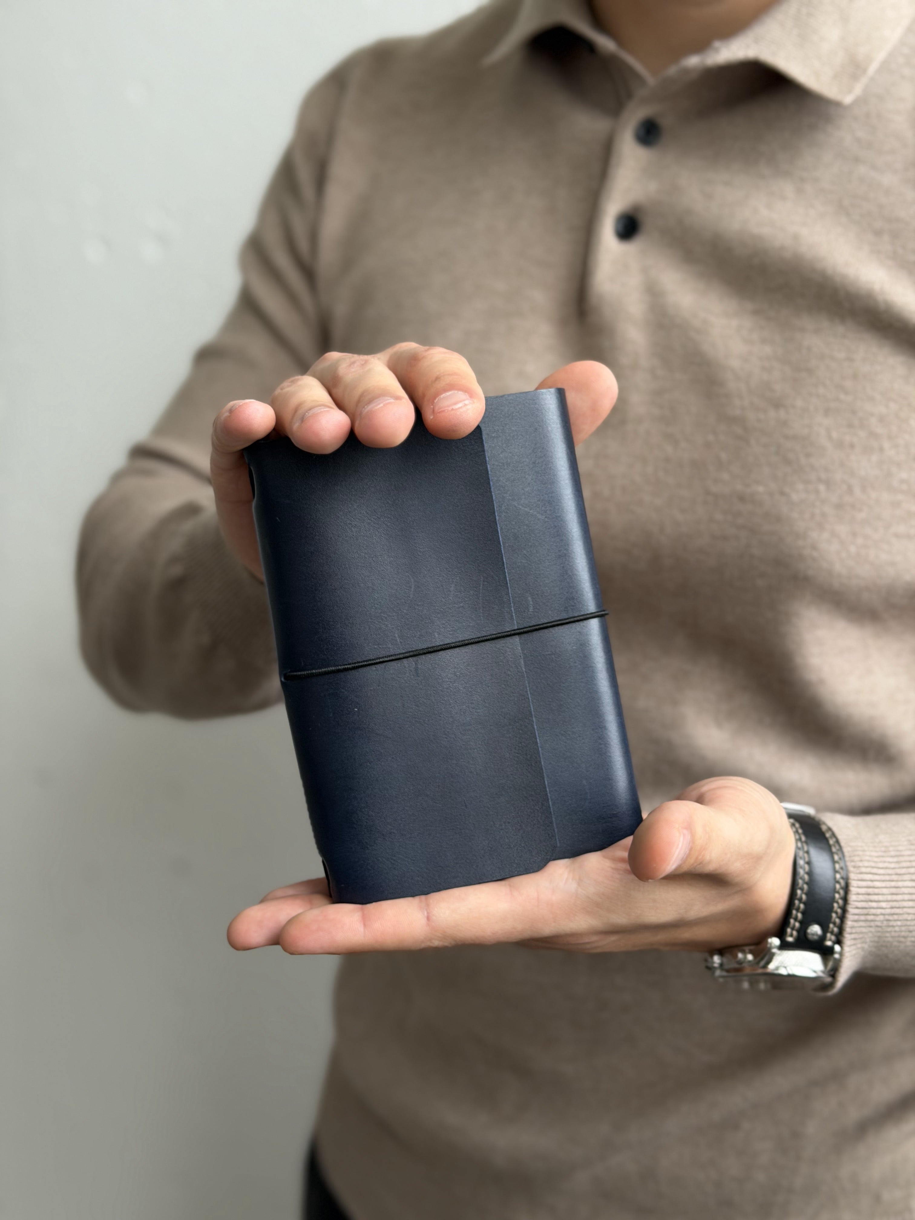 Handmade Leather Modular Notebook – Refillable Genuine Leather Journal