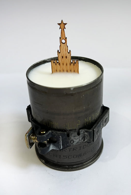 Свічка з історичним символом, спаліть Кремль нашою унікальною свічкою ручної роботи