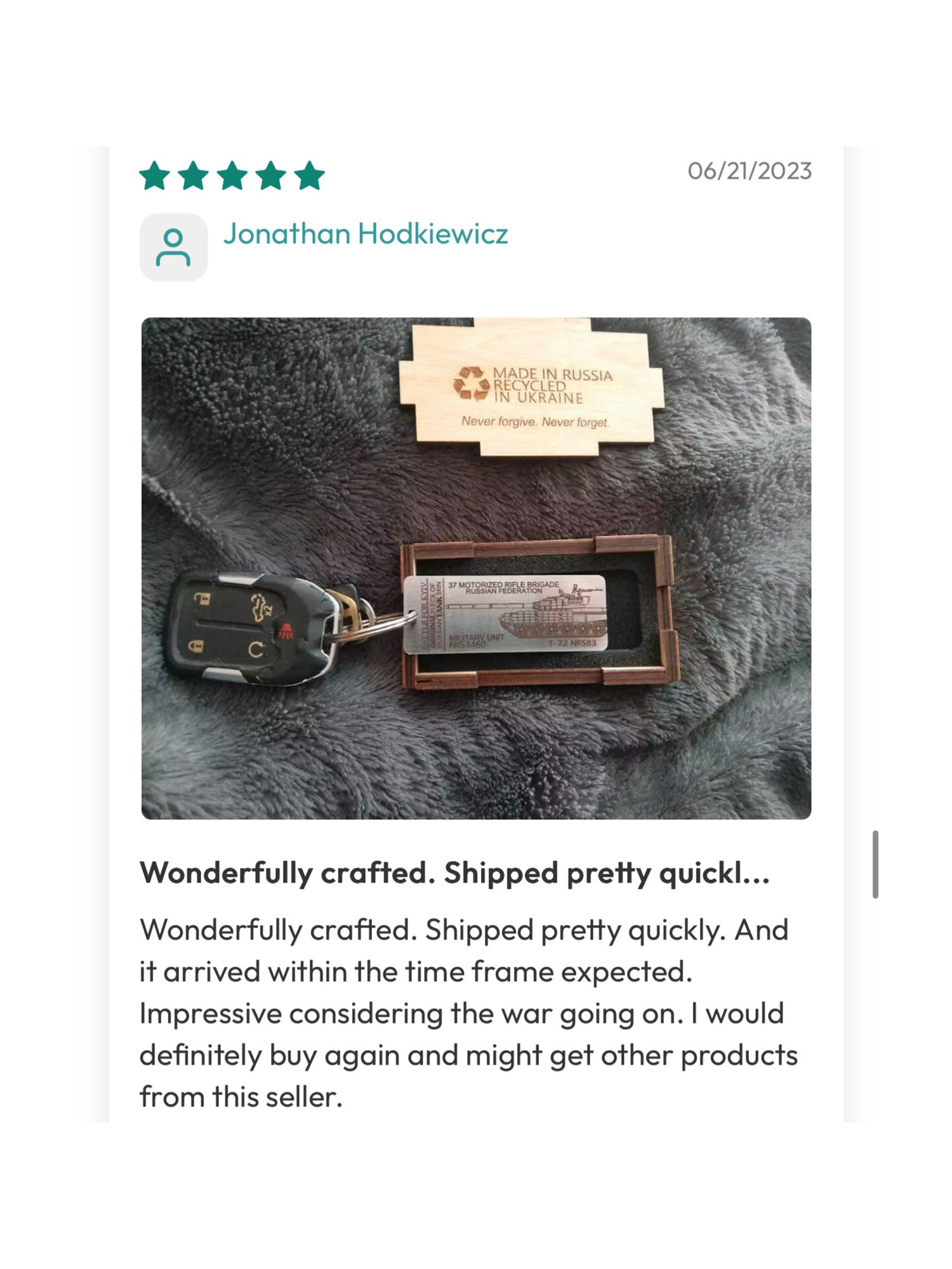 Engraved Steel Keychain | Limited Gift from MemorySteel