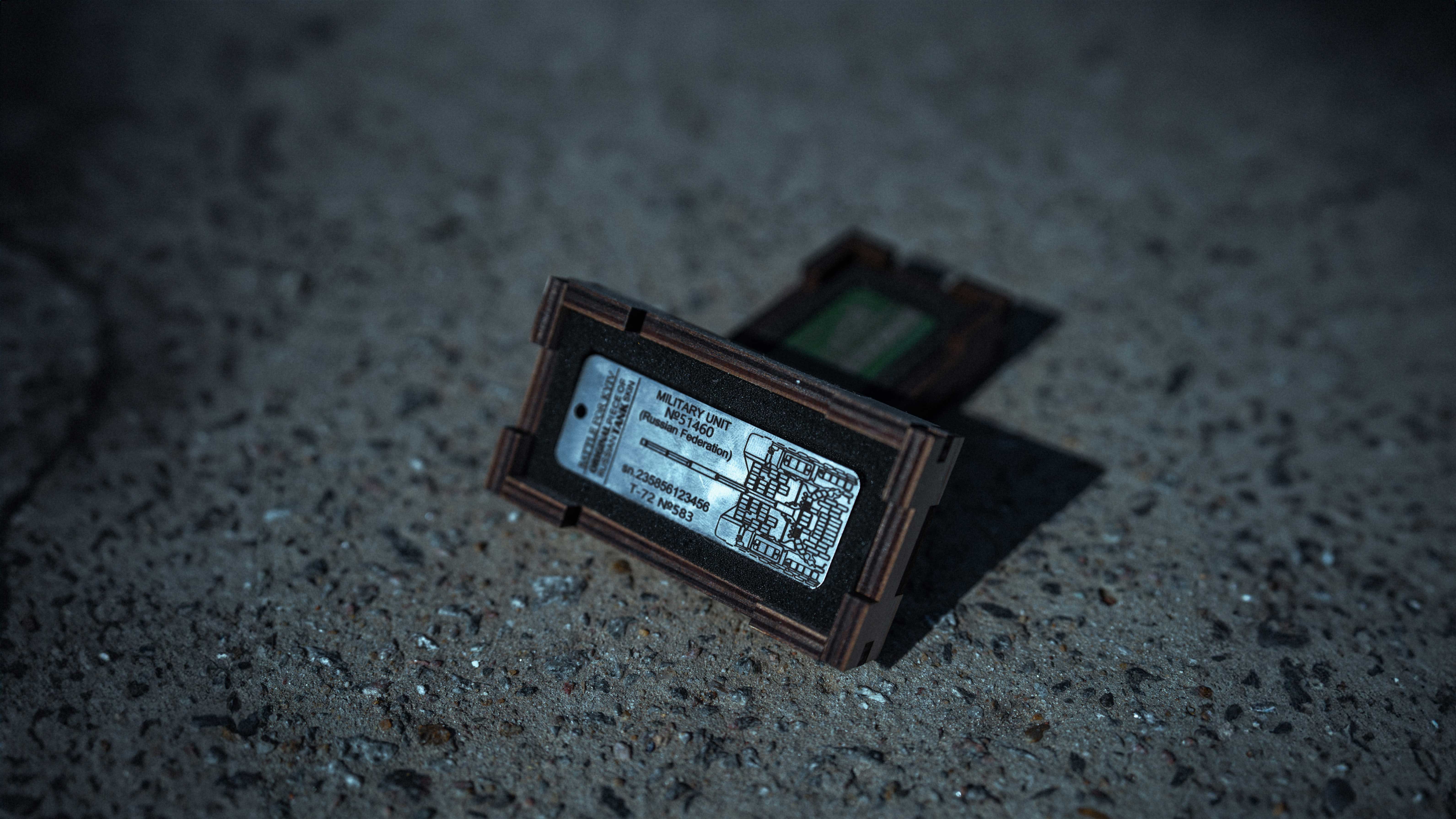 Engraved Tank Relic Keychain: Authentic Army Gift